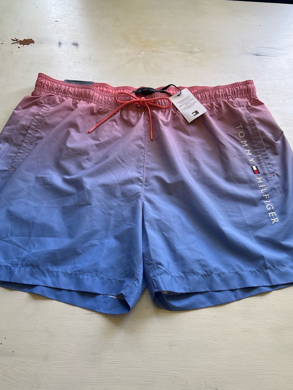 Tommy Hilfiger Original ombré swim shorts Pink-to-Blue ~ Size XXL